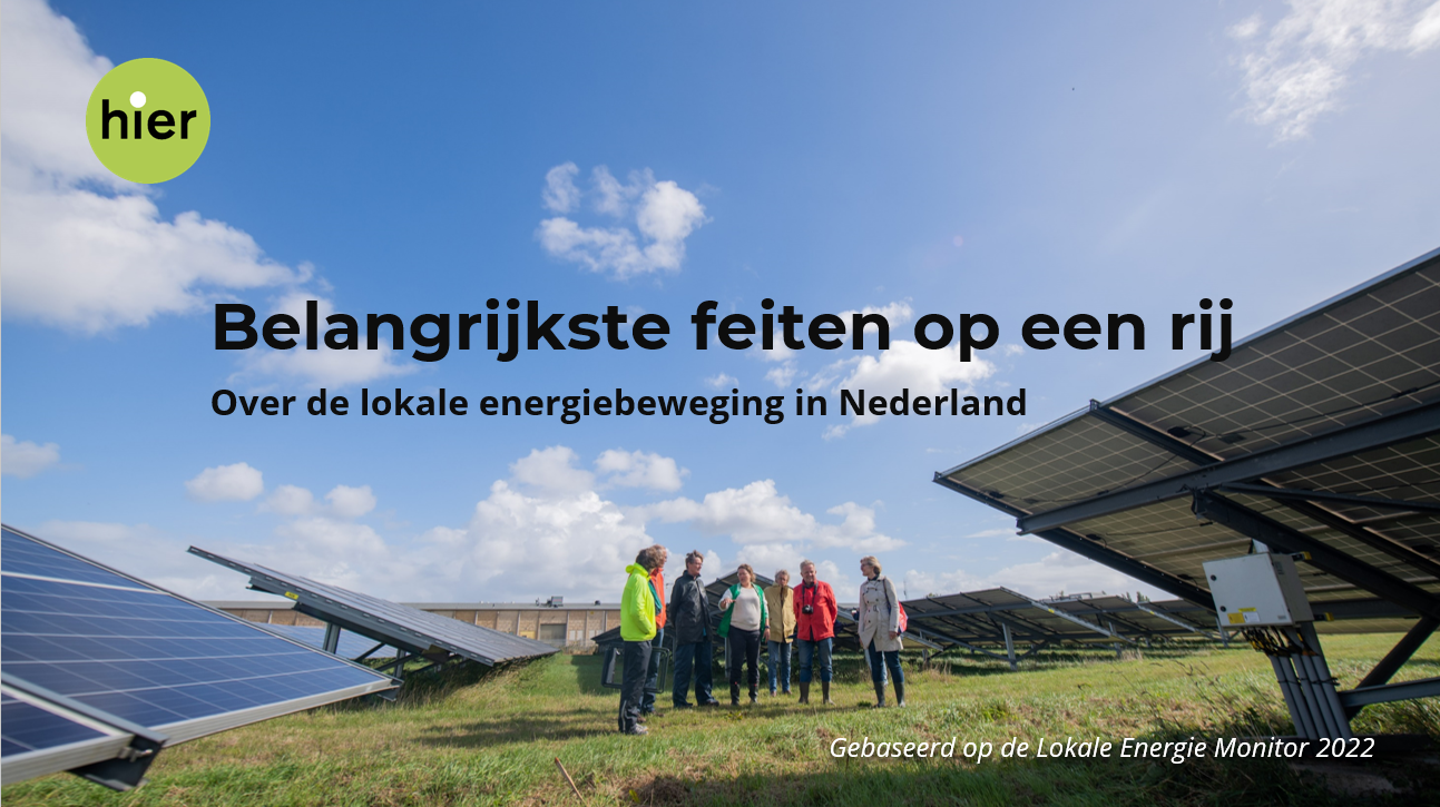 belangrijkste feiten lokale energiebeweging