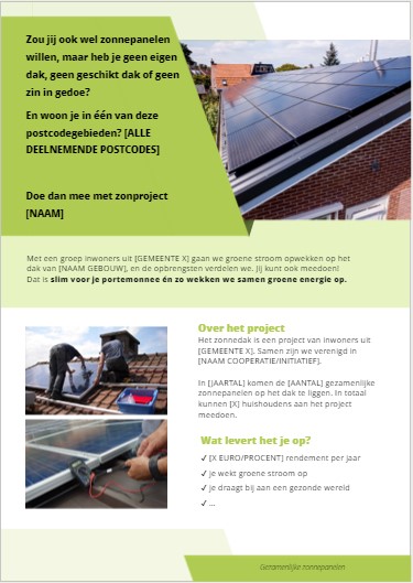 Basisbrochure zonnepalen op de VvE