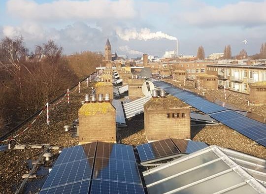 Zonnepanelen op VvE Theophilusstraat Amsterdam