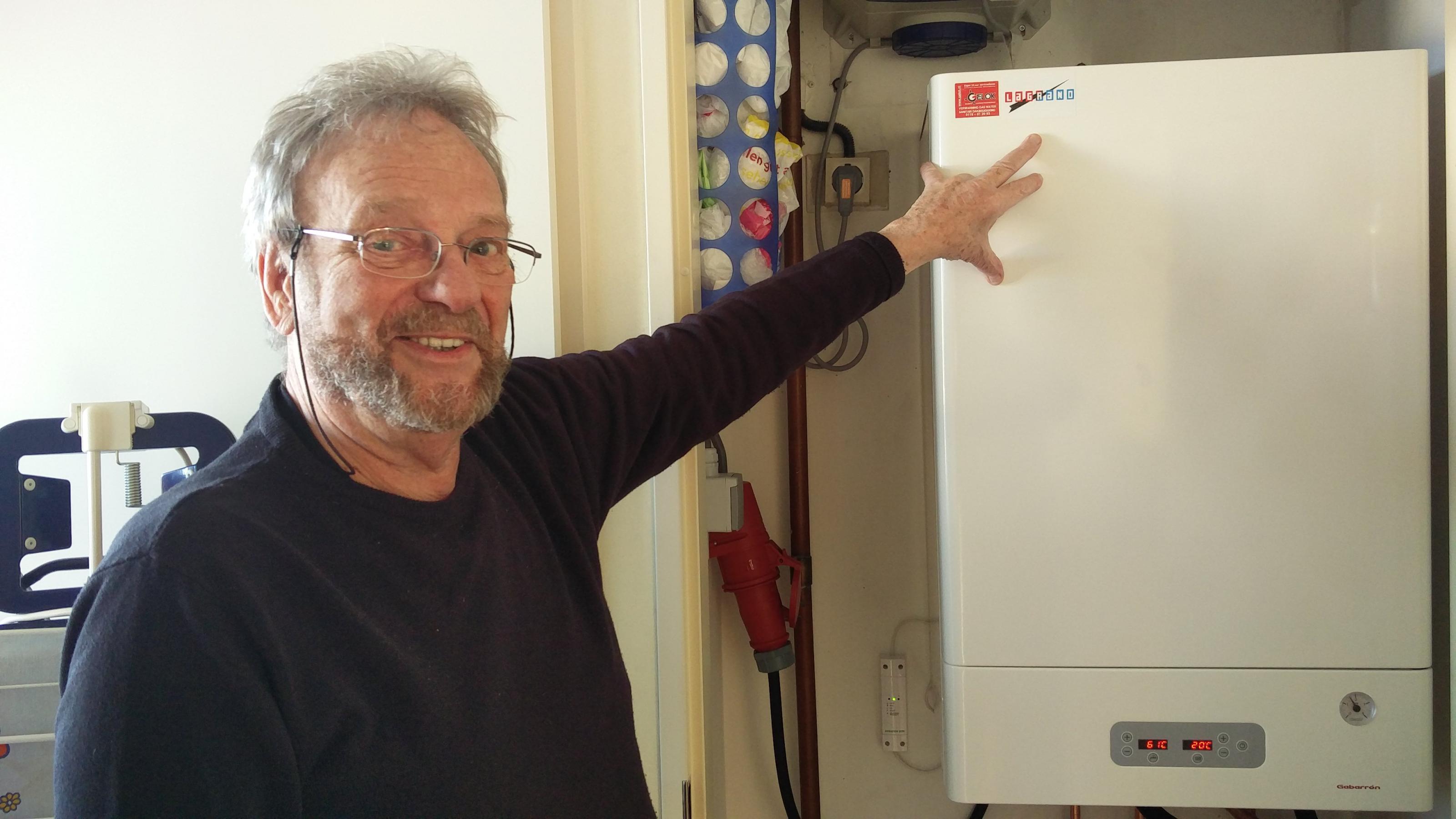 Mar met zijn nieuwe elektrische ketel