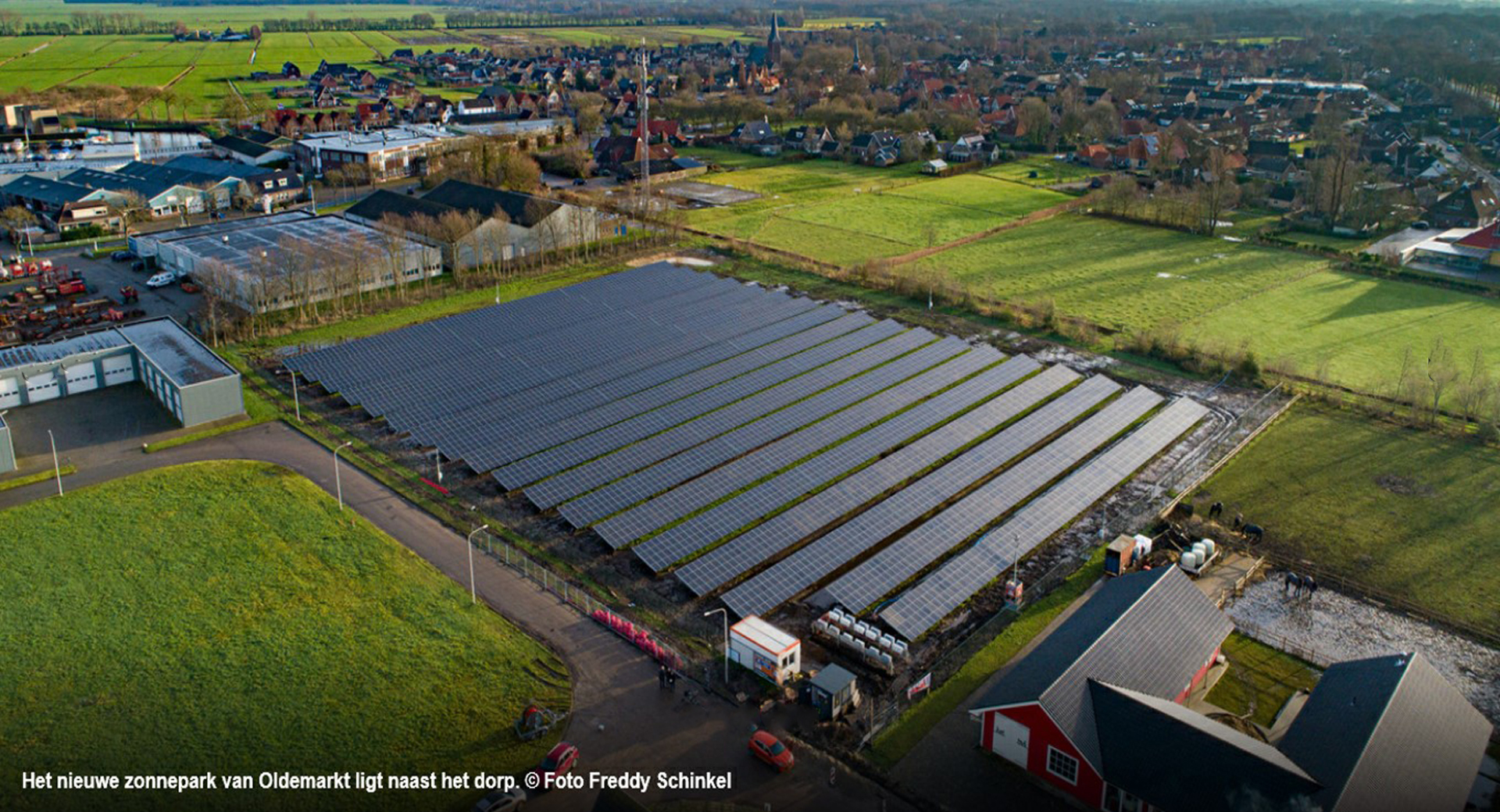 Zonnepark de Boterberg - luchtfoto