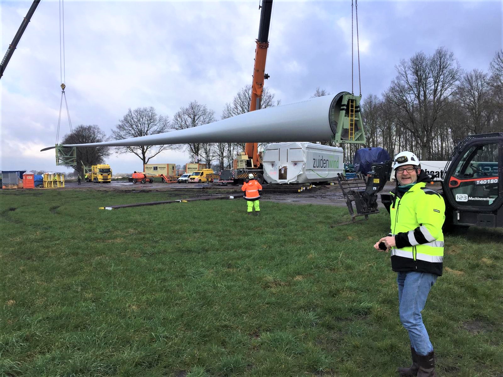 Windpark Heibloem bouw