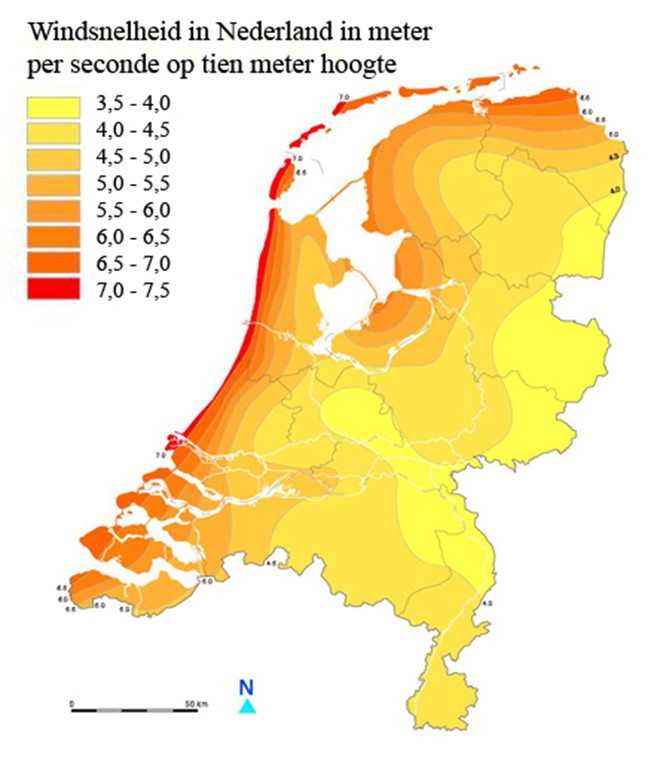 windkaart Nederland