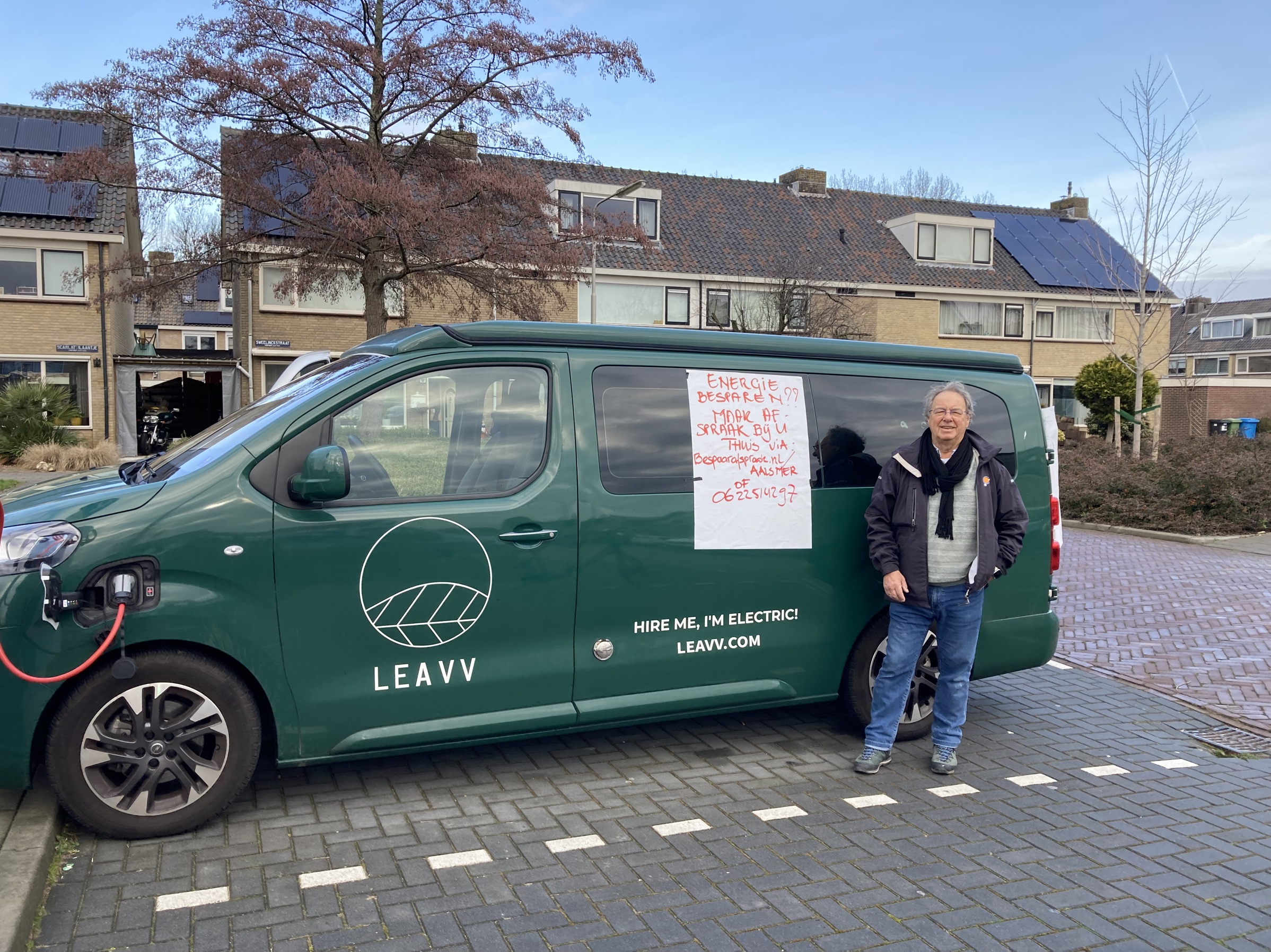 Theo bij infopunt Hoornmeer/Aalsmeer