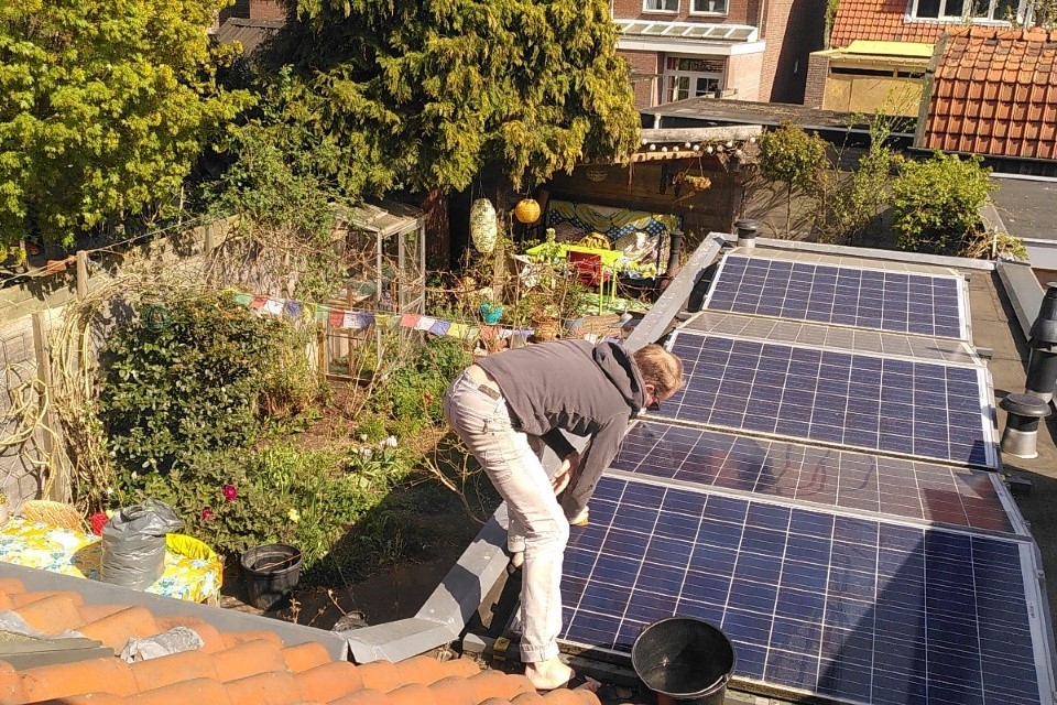Tuin Gijs zonnepanelen schoonmaken