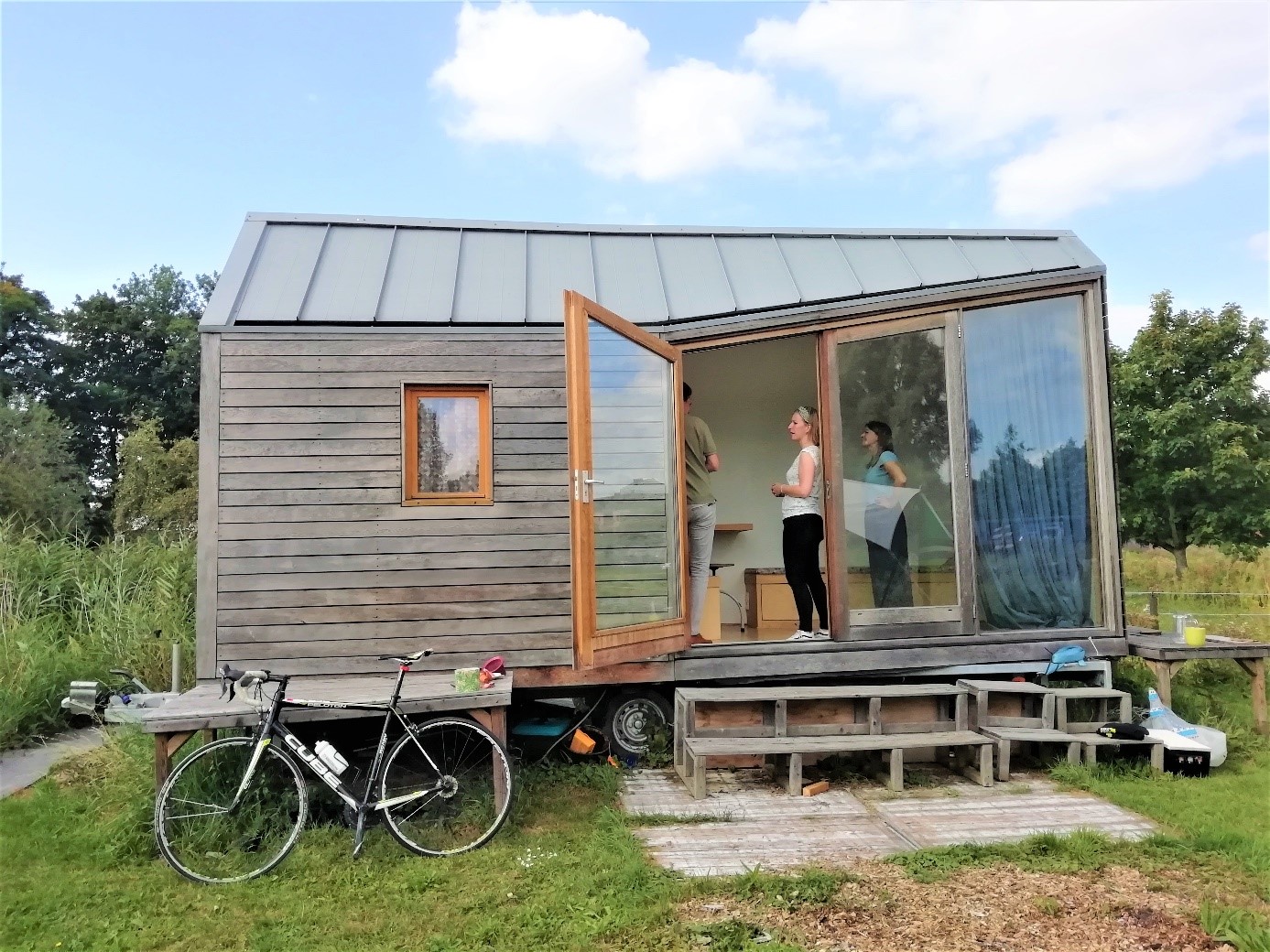 Foto van een tiny huis in kleinhuizen nieuwegein