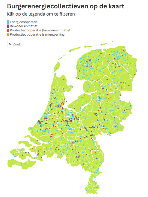 burgerenergiecollectieven op de kaart