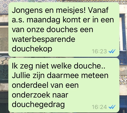 waterbesparende doucekop