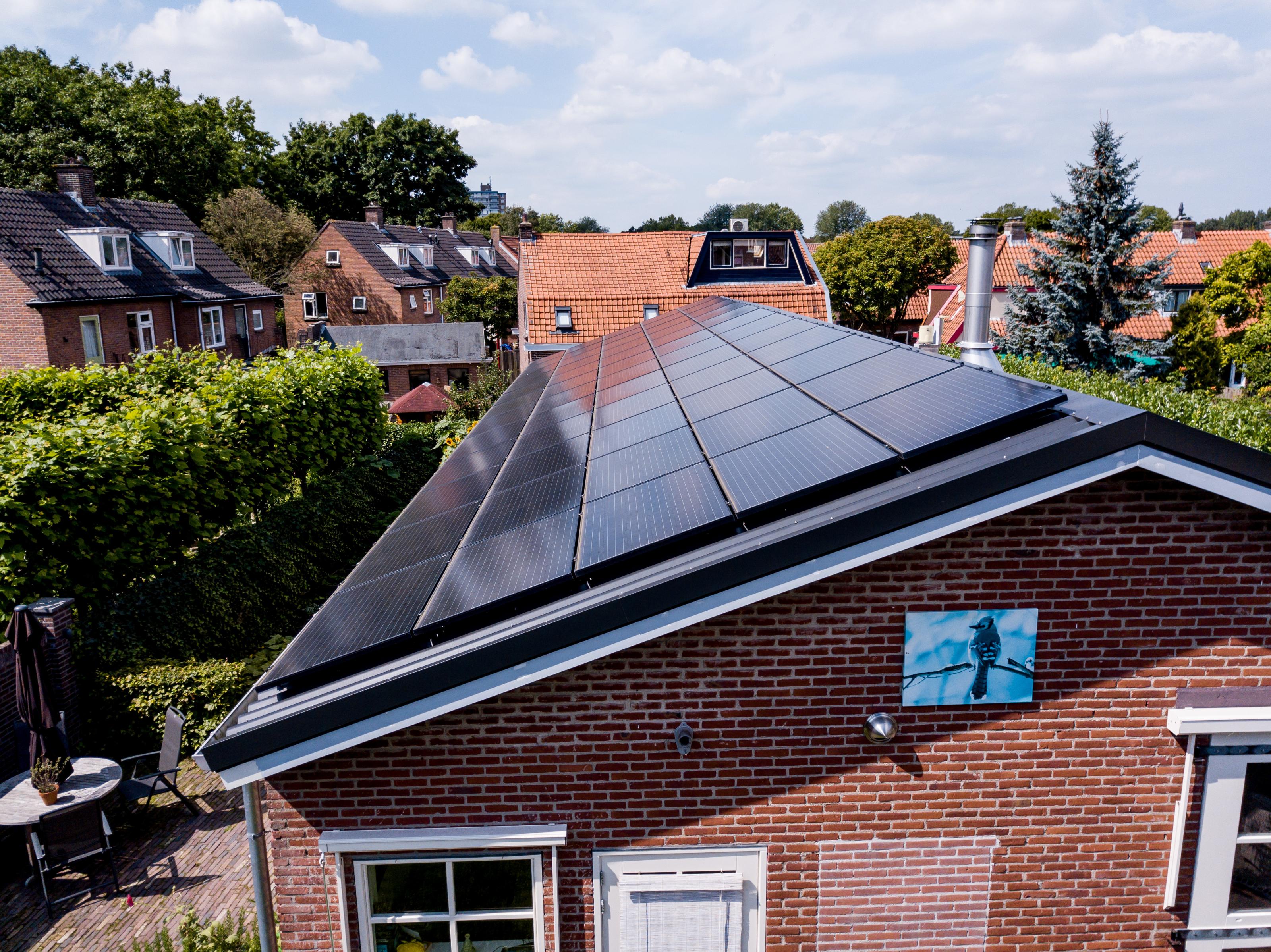 zonnepanelen op schuin dak