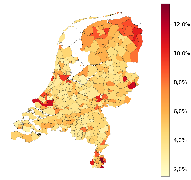 Percentage energiearme huishoudens