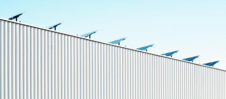 Foto van zonnepanelen op dak