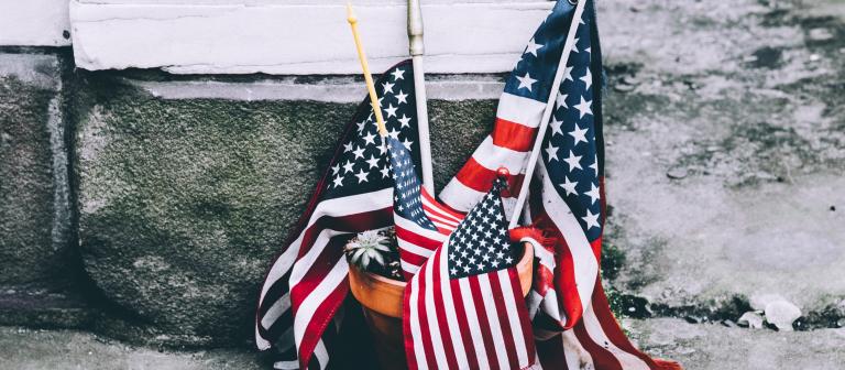 Foto Amerikaanse vlaggetjes 