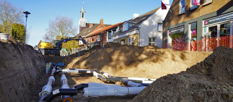 Warmtenet wordt aangelegd 