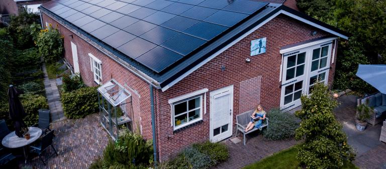 Zonnepanelen op dak