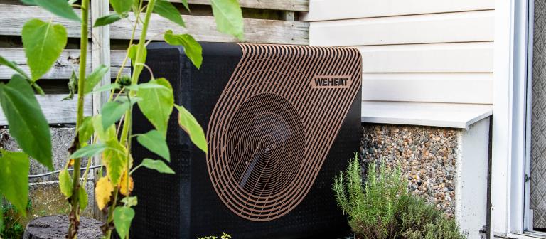 warmtepomp in tuin
