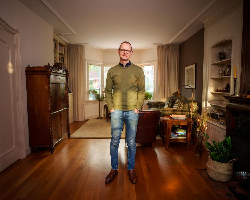 Jan Dirk in zijn woning