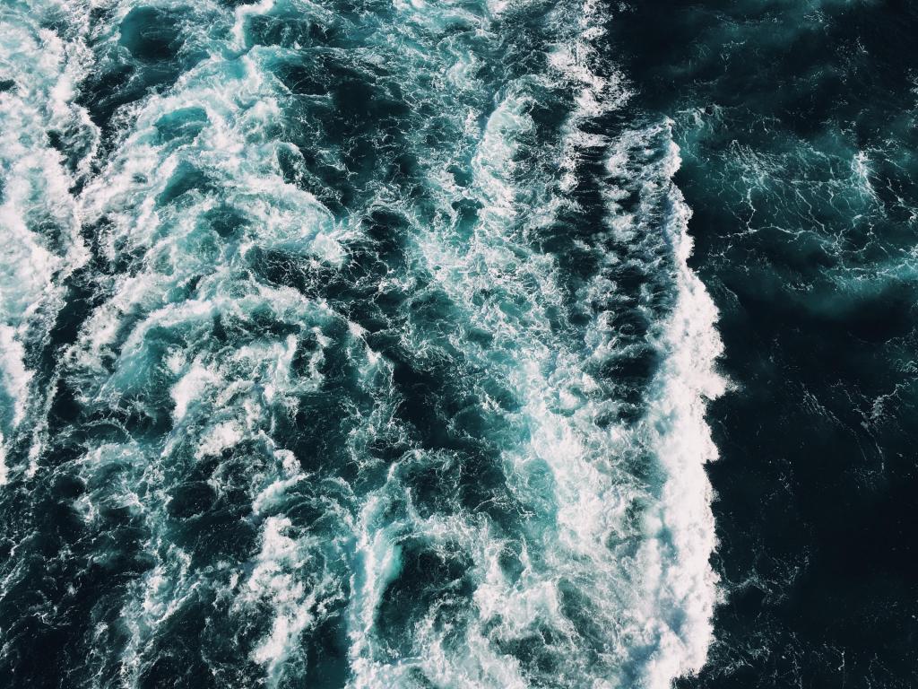 Foto van golven in de zee