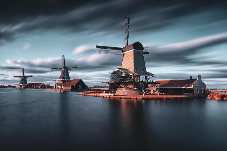 Foto van Hollandse windmolens 