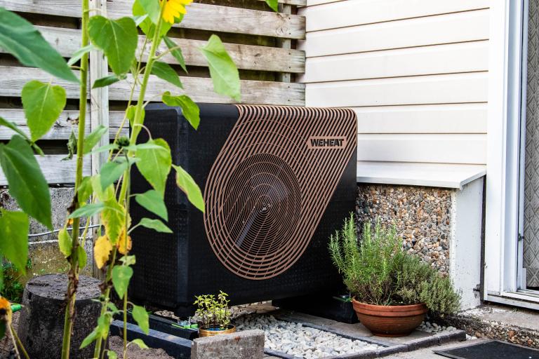 warmtepomp in tuin