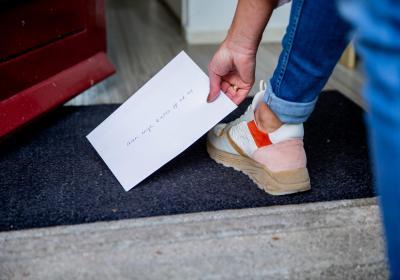 brief op deurmat energie besparen