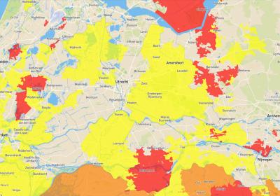 kaart netcapaciteit congestie