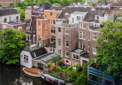 amsterdamse gracht oude huizen