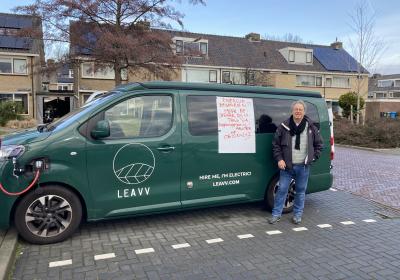 Theo bij infopunt Hoornmeer/Aalsmeer