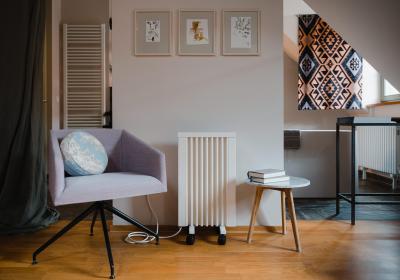 Verwarming in een zithoek