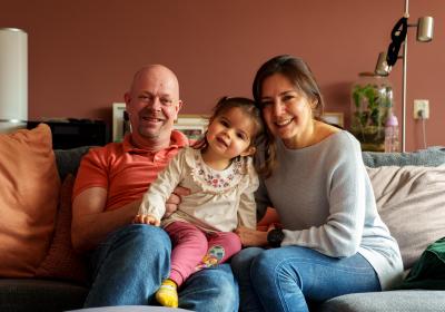 Martijn Spronk en gezin