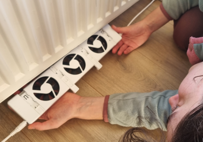 Radiatorventilator plaatsen