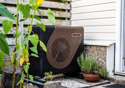 warmtepomp in tuin
